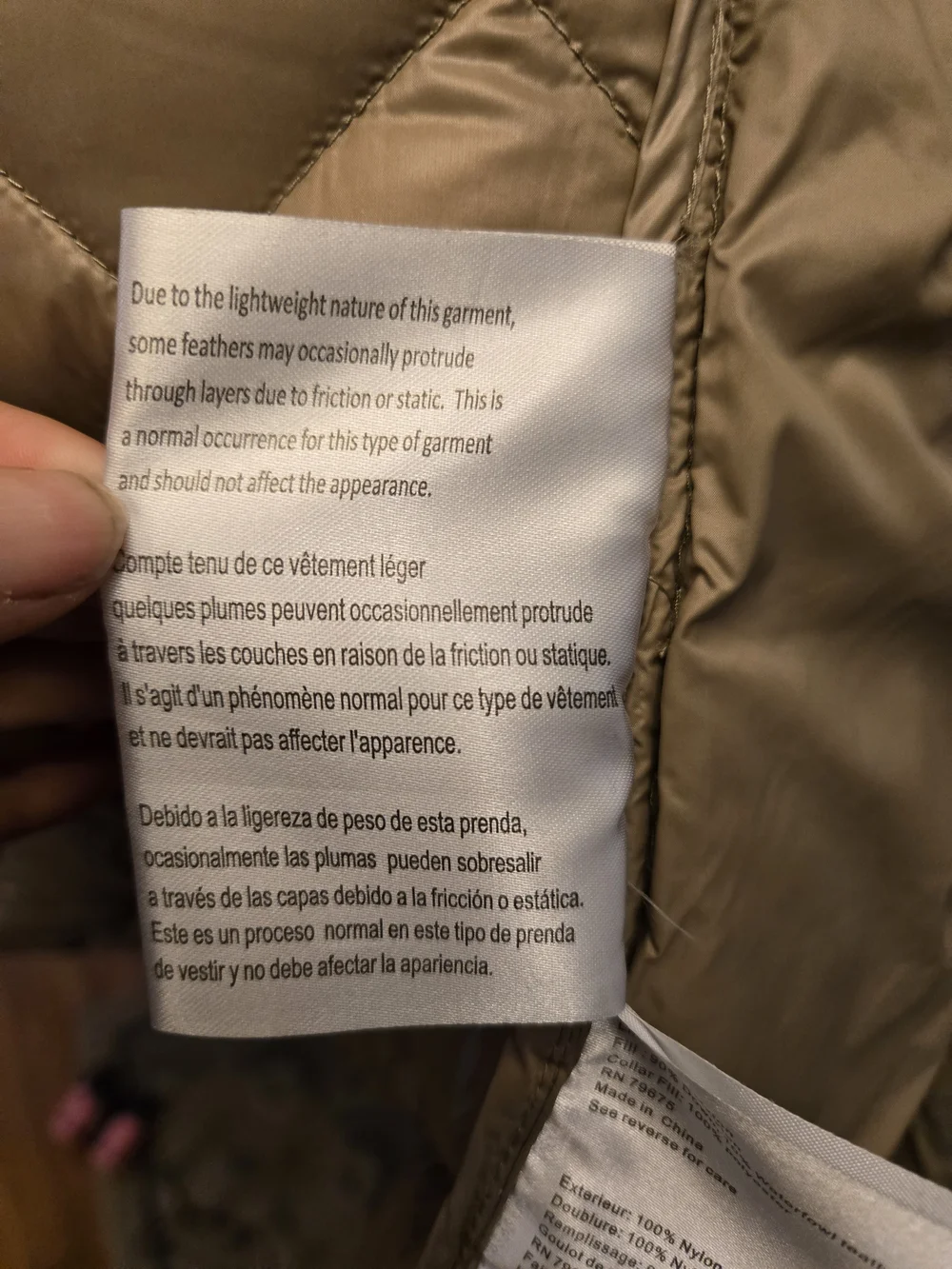 Michael Kors Packable Down Puffer Jacket Medium
